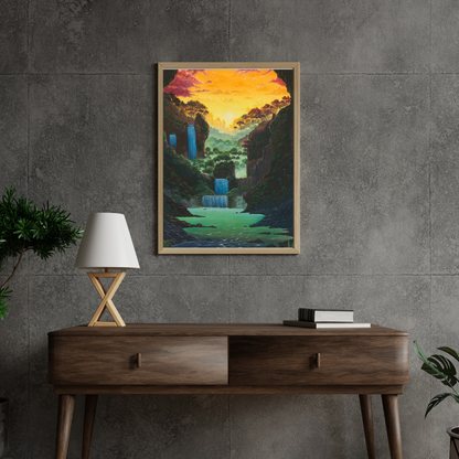 'Hidden Oasis' Archival Art Print
