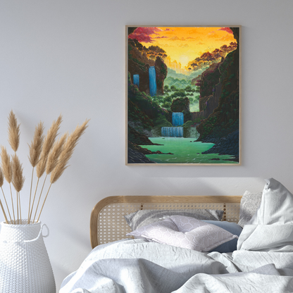 'Hidden Oasis' Archival Art Print
