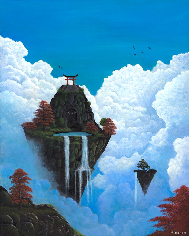 'World's Above' Archival Art Print